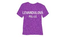 Glitrová hrubá nažehľovacia fólia POLI-TAPE Craft - levanduľová