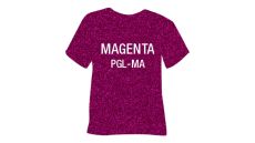 Glitrová hrubá nažehľovacia fólia POLI-TAPE Craft - magenta