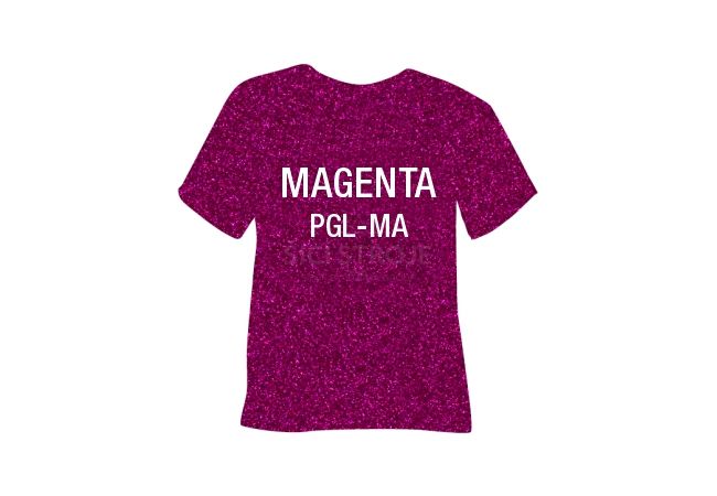 Glitrová hrubá nažehľovacia fólia POLI-TAPE Craft - magenta