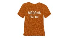 Glitrová hrubá nažehľovacia fólia POLI-TAPE Craft - medená