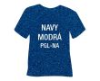 Glitrová hrubá nažehľovacia fólia POLI-TAPE Craft - navy modrá