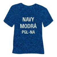 Glitrová hrubá nažehľovacia fólia POLI-TAPE Craft - navy modrá