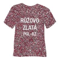 Glitrová hrubá nažehľovacia fólia POLI-TAPE Craft - ružovo-zlatá