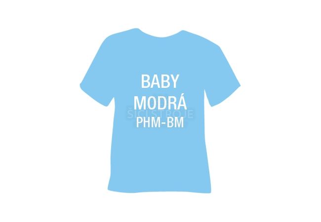 Matná hladká nažehľovacia fólia POLI-TAPE Craft - baby modrá