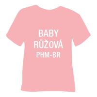 Matná hladká nažehľovacia fólia POLI-TAPE Craft - baby ružová