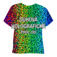 Dúhová holografická hladká nažehľovacia fólia POLI-TAPE Craft