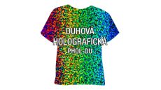 Dúhová holografická hladká nažehľovacia fólia POLI-TAPE Craft