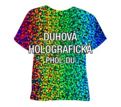 Dúhová holografická hladká nažehľovacia fólia POLI-TAPE Craft