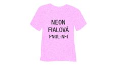 Neónová glitrová hrubá nažehľovacia fólia POLI-TAPE Craft - fialová