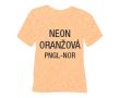Neónová glitrová hrubá nažehľovacia fólia POLI-TAPE Craft - oranžová