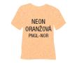 Neónová glitrová hrubá nažehľovacia fólia POLI-TAPE Craft - oranžová