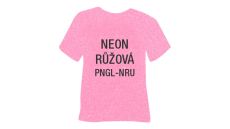 Neónová glitrová hrubá nažehľovacia fólia POLI-TAPE Craft - ružová