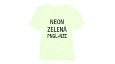 Neónová glitrová hrubá nažehľovacia fólia POLI-TAPE Craft - zelená