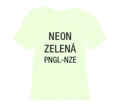 Neónová glitrová hrubá nažehľovacia fólia POLI-TAPE Craft - zelená