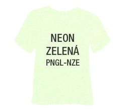 Neónová glitrová hrubá nažehľovacia fólia POLI-TAPE Craft - zelená