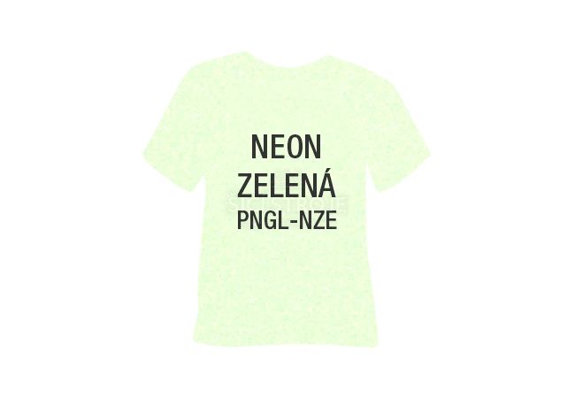 Neónová glitrová hrubá nažehľovacia fólia POLI-TAPE Craft - zelená