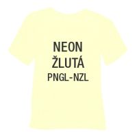 Neónová glitrová hrubá nažehľovacia fólia POLI-TAPE Craft - žltá