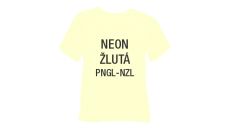 Neónová glitrová hrubá nažehľovacia fólia POLI-TAPE Craft - žltá