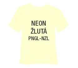 Neónová glitrová hrubá nažehľovacia fólia POLI-TAPE Craft - žltá