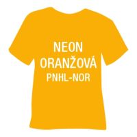 Neónová matná hladká nažehľovacia fólia POLI-TAPE Craft - oranžová