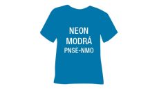 Neónová semišová hrubá nažehľovacia fólia POLI-TAPE Craft - modrá