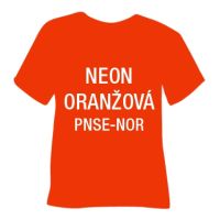 Neónová semišová hrubá nažehľovacia fólia POLI-TAPE Craft - oranžová