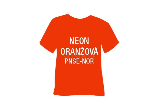 Neónová semišová hrubá nažehľovacia fólia POLI-TAPE Craft - oranžová