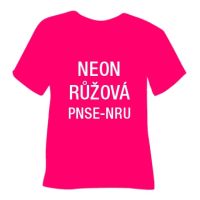 Neónová semišová hrubá nažehľovacia fólia POLI-TAPE Craft - ružová