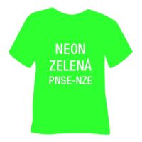 Neónová semišová hrubá nažehľovacia fólia POLI-TAPE Craft - zelená