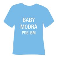 Semišová hrubá nažehľovacia fólia POLI-TAPE Craft - baby modrá