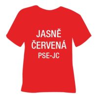 Semišová hrubá nažehľovacia fólia POLI-TAPE Craft - jasne červená