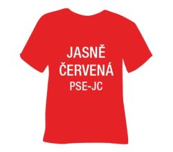 Semišová hrubá nažehľovacia fólia POLI-TAPE Craft - jasne červená