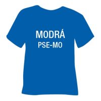 Semišová hrubá nažehľovacia fólia POLI-TAPE Craft - modrá