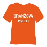 Semišová hrubá nažehľovacia fólia POLI-TAPE Craft - oranžová