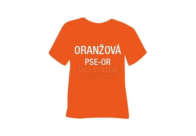 Semišová hrubá nažehľovacia fólia POLI-TAPE Craft - oranžová