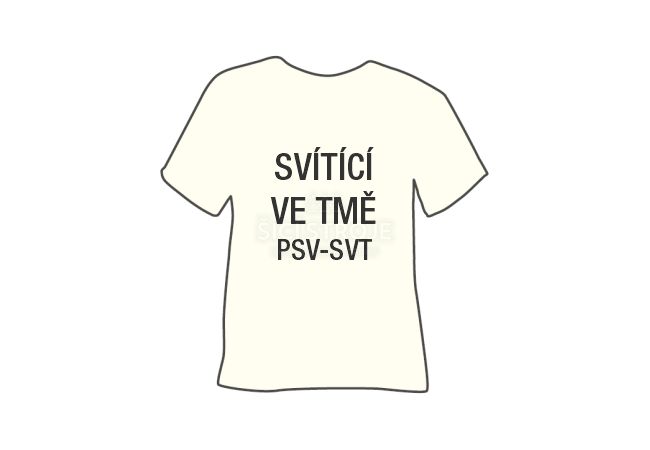 Svietiaca v tme hladká nažehľovacia fólia POLI-TAPE Craft