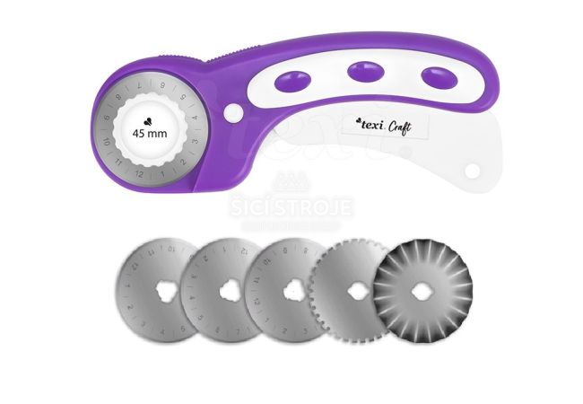 Rezacie koliesko 45 mm + 5 rôznych rezacích koliesok TEXI 4106