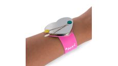 Magnetický ihelníček na ruku na špendlíky, ihly - ružová farba