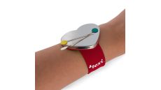 Magnetický ihelníček na ruku na špendlíky, ihly - červená farba