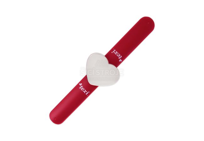 Magnetický ihelníček na ruku na špendlíky, ihly - červená farba