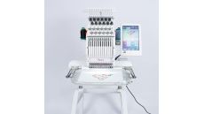 Vyšívací stroj TEXI IRIS 12, stojan, čiapkový rámček, čeština