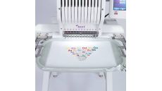 Vyšívací stroj TEXI IRIS 12, stojan, čiapkový rámček, čeština