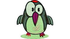 Výšivka vtáčik 12