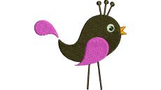 Výšivka vtáčik 21