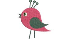 Výšivka vtáčik 28