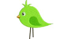 Výšivka vtáčik 32