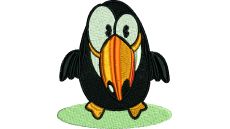 Výšivka vtáčik 9