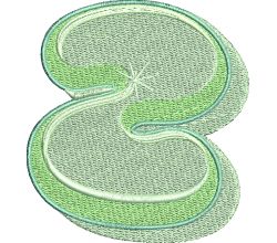 Výšivka číslica 2 - variant 2