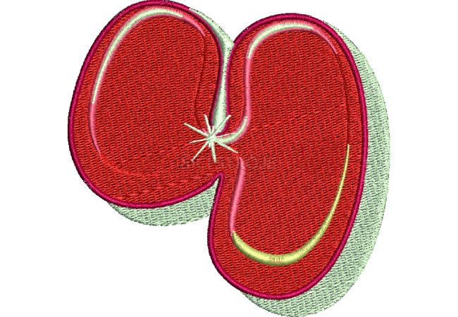 Výšivka číslica 4 - variant 2