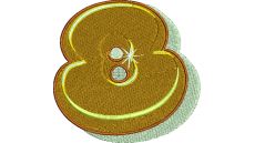 Výšivka číslica 8 - variant 2